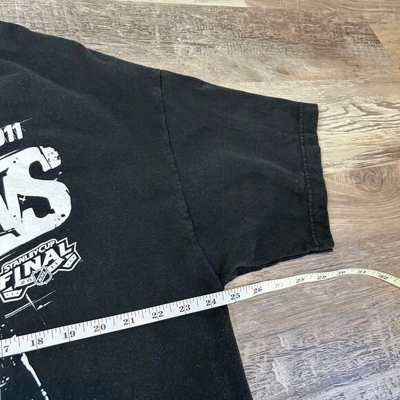Reebok Boston Bruins Stanley Cup Champions 2011 T-Shirt Black NHL Tee XXL - Picture 7 of 8